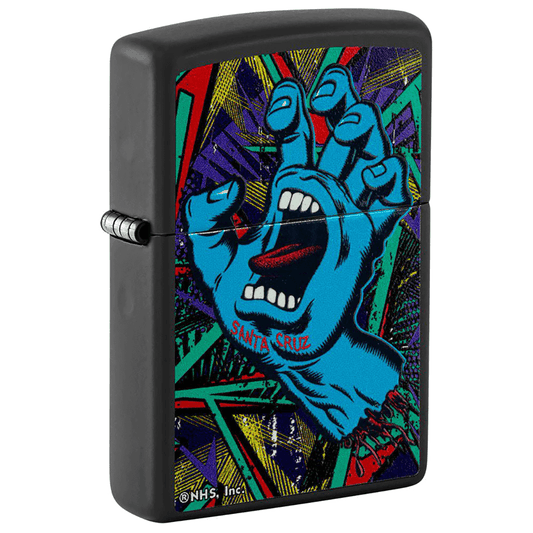 Zippo Santa Cruz Screaming Hand Matte Black