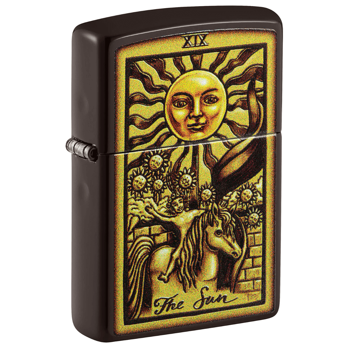 Zippo Sun Tarot Brown Matte