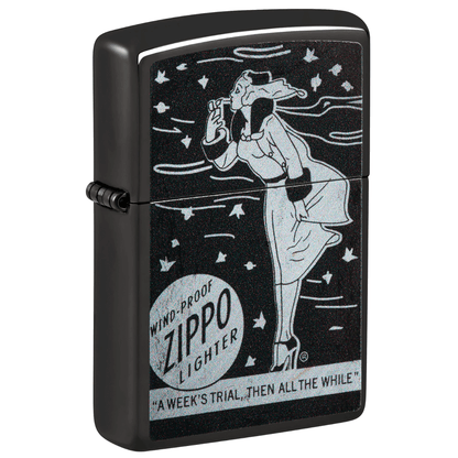 Zippo Vintage Windy High Polish Black