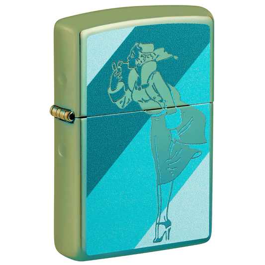 Zippo Vintage Windy High Polish Teal