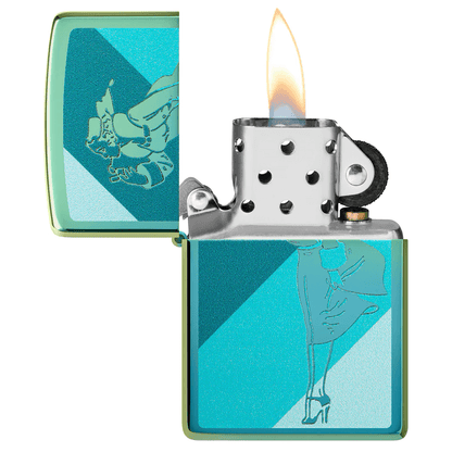 Zippo Vintage Windy High Polish Teal