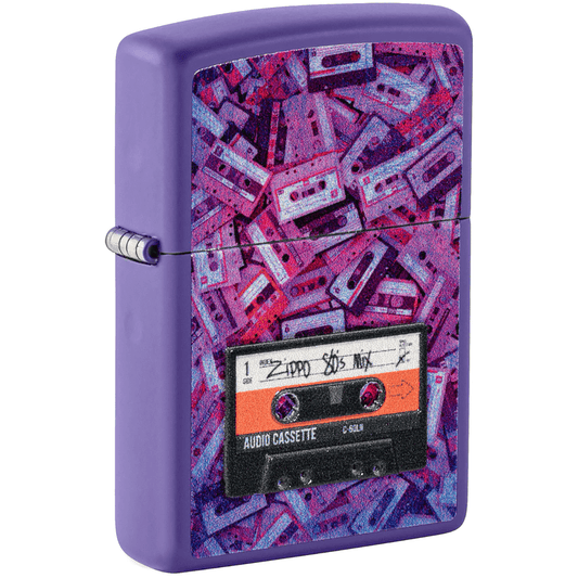 Zippo Retro Cassettes Purple Matte