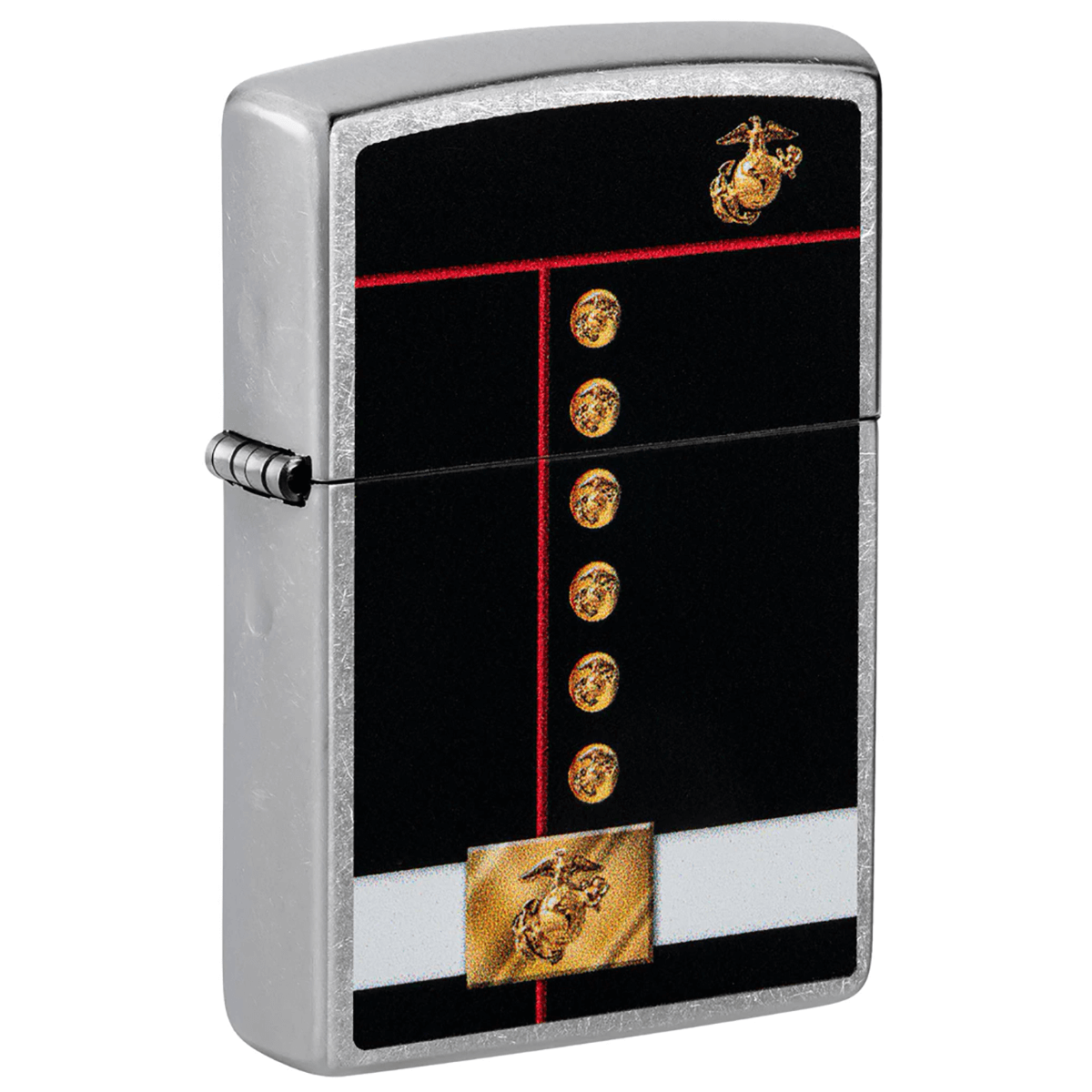 Zippo Marines Dress Blues Street Chrome