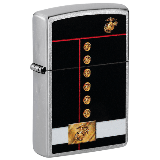Zippo Marines Dress Blues Street Chrome