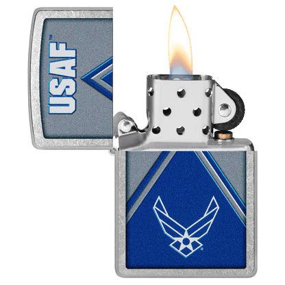Zippo Air Force Design Street Chrome