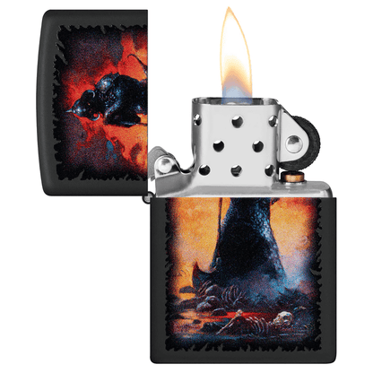 Zippo Death Dealer Black Matte