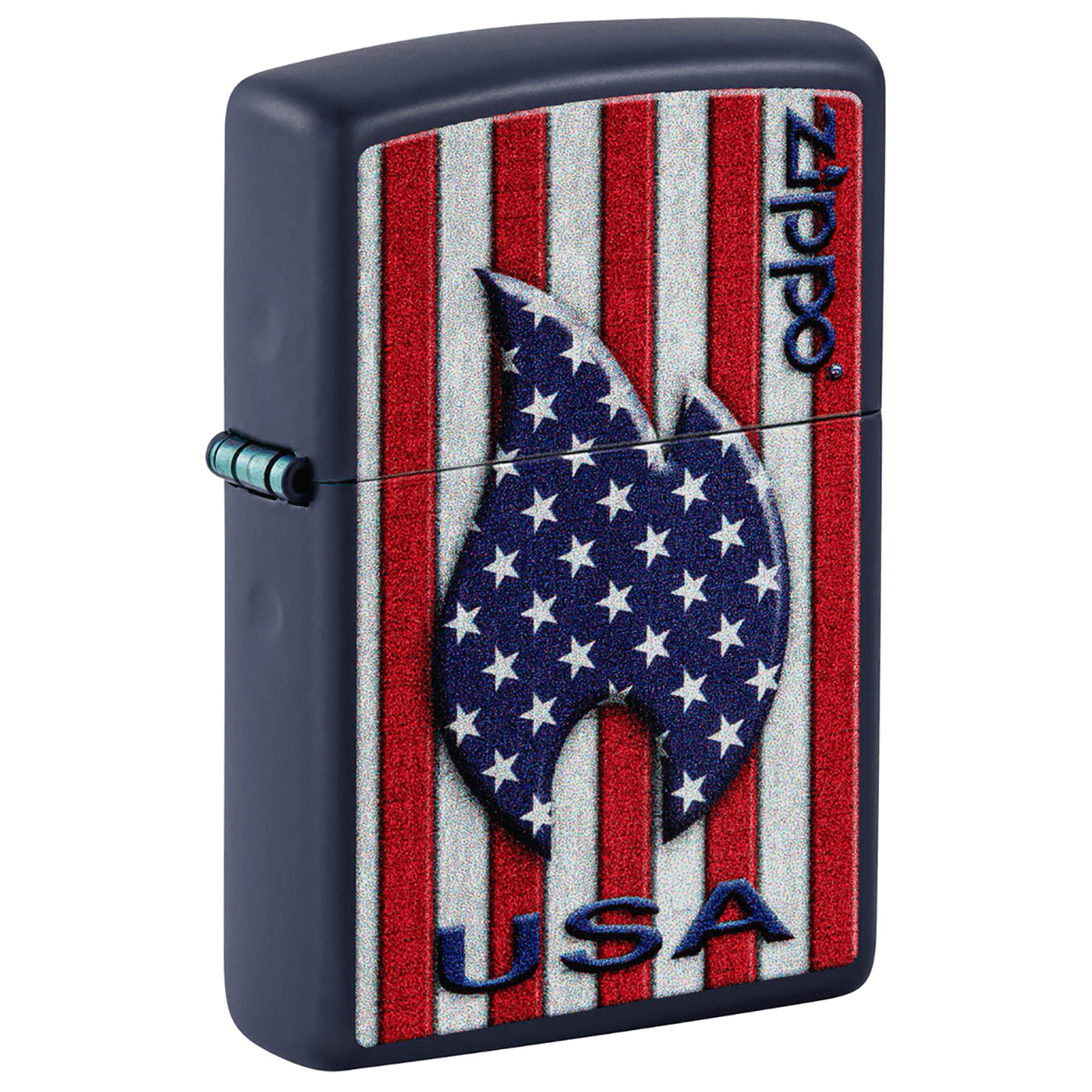 Zippo Patriotic Zippo Flame Navy Matte