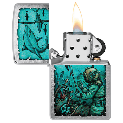 Zippo Underwater Design Street Chrome