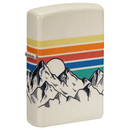 Zippo Mountain Horizion And Color Stripes