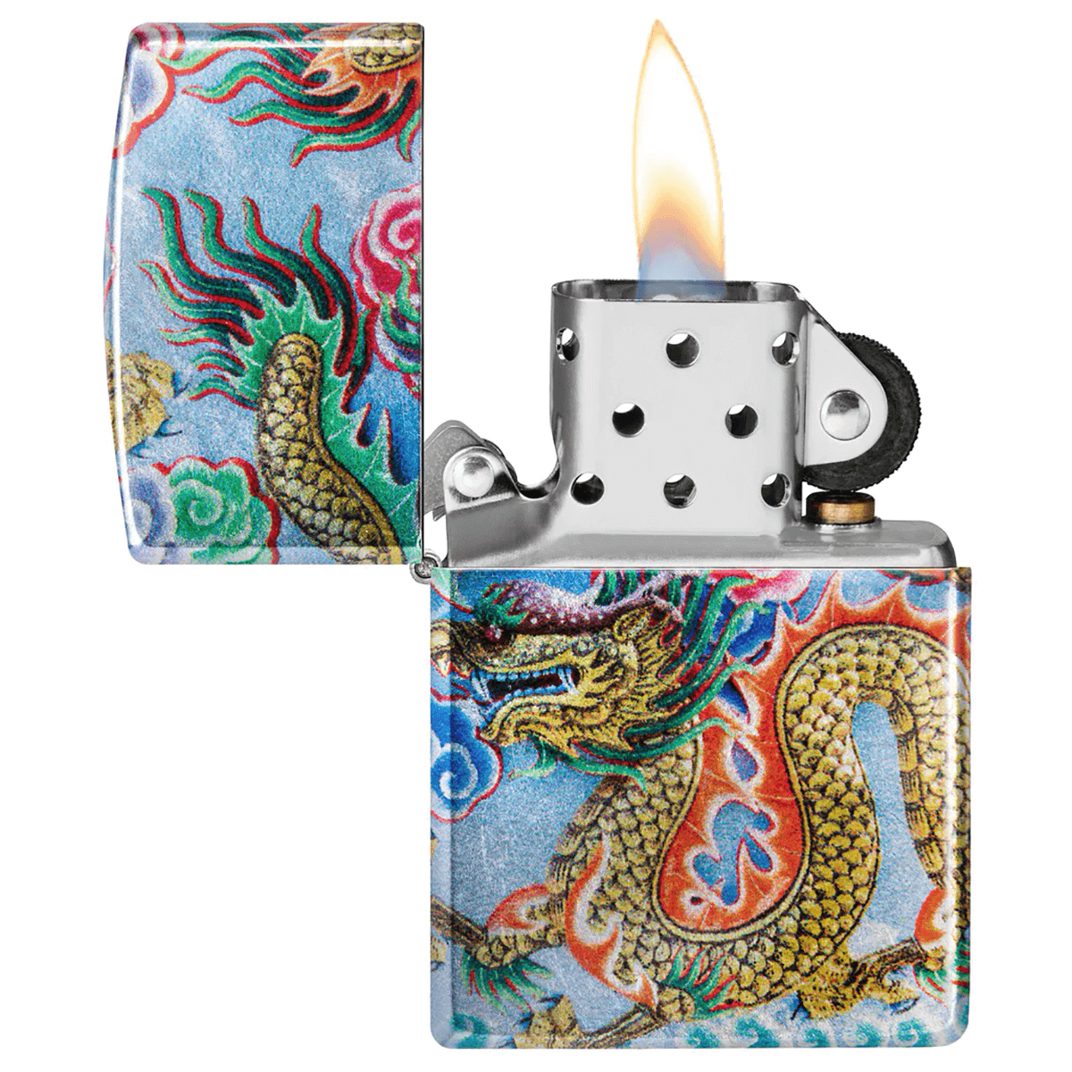Zippo Shimmering Dragon Color Image