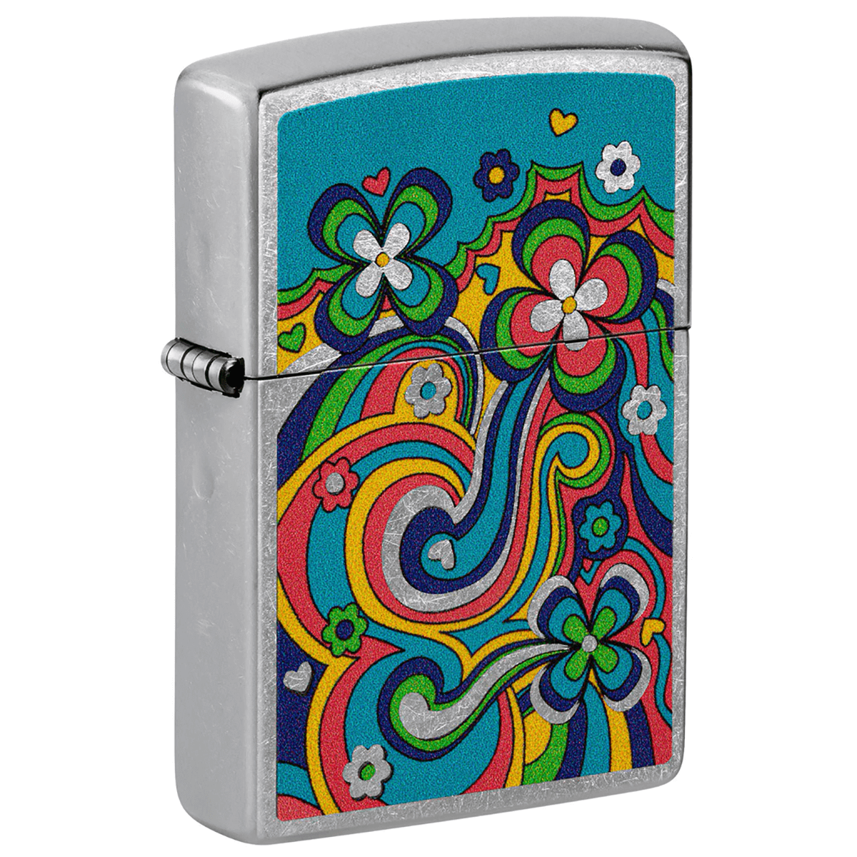Zippo Funky Floral Design Street Chrome