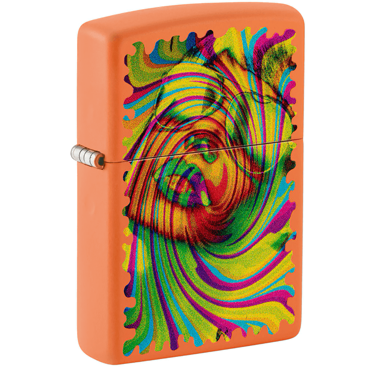 Zippo Girl In Aviators Matte Orange