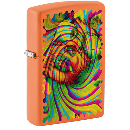 Zippo Girl In Aviators Matte Orange