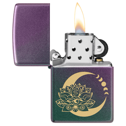 Zippo Lotus Moon Iridescent
