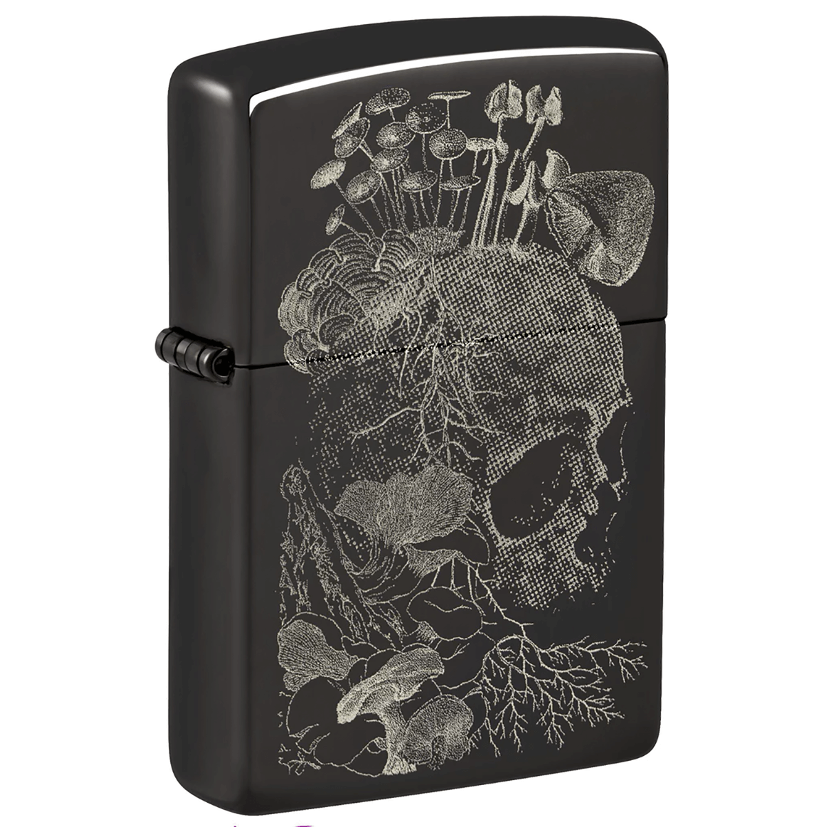 Zippo Skull Mushoom High Polish Black