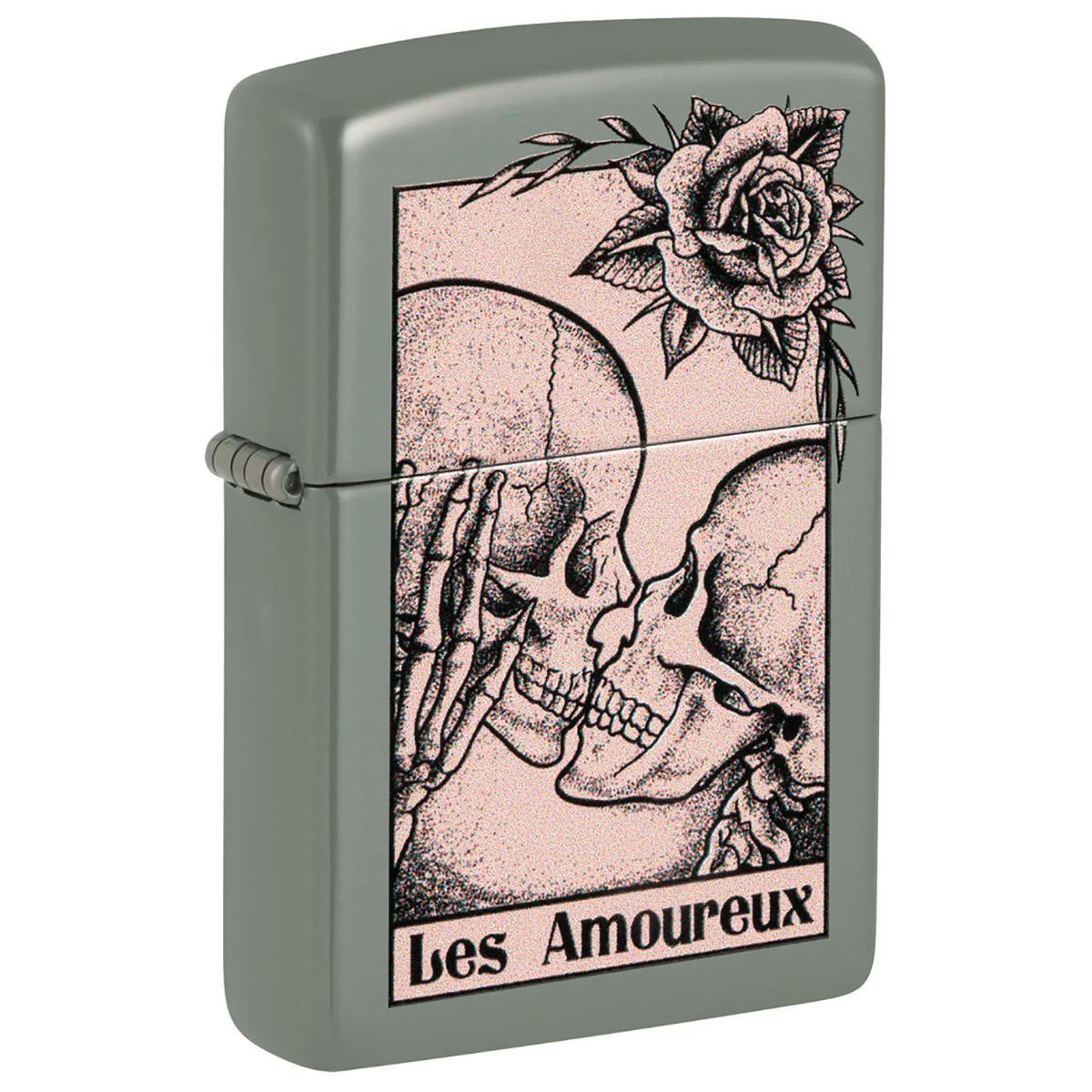 Zippo Death Kiss Sage Finish