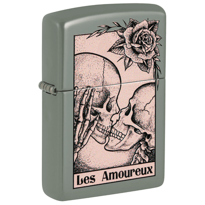 Zippo Death Kiss Sage Finish