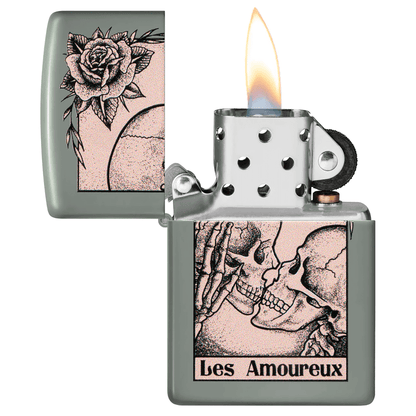 Zippo Death Kiss Sage Finish