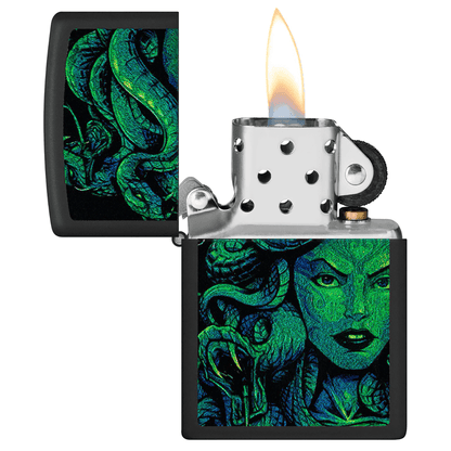 Zippo Medusa Design Matte Black