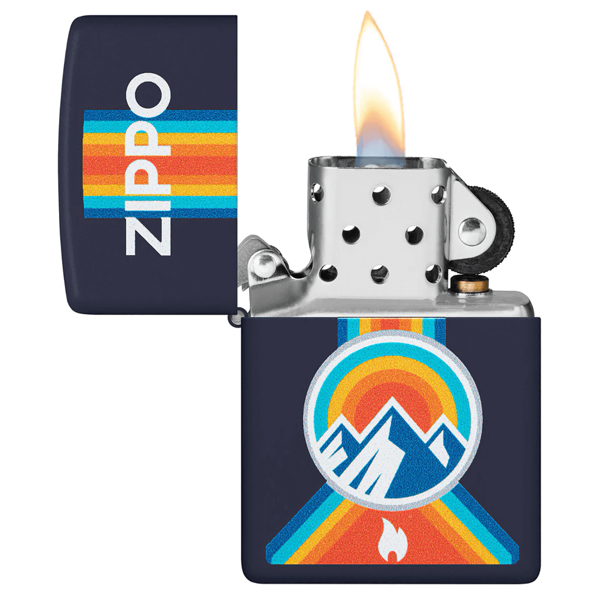Zippo Outdoor Mountain Range Navy Matte