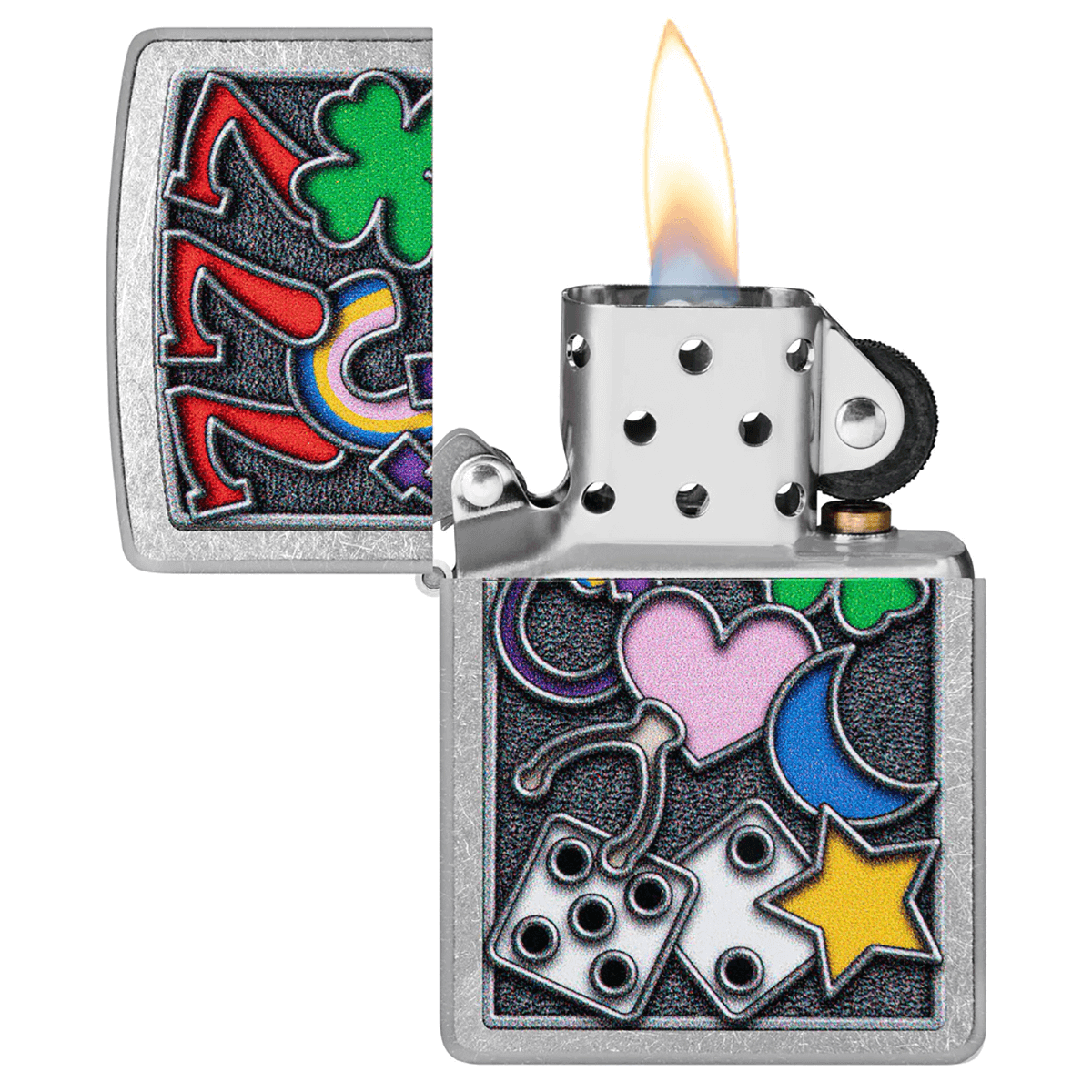 Zippo Lucky 7'S Street Chrome