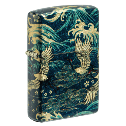 Zippo Waves And Cranes Art In 540 Color