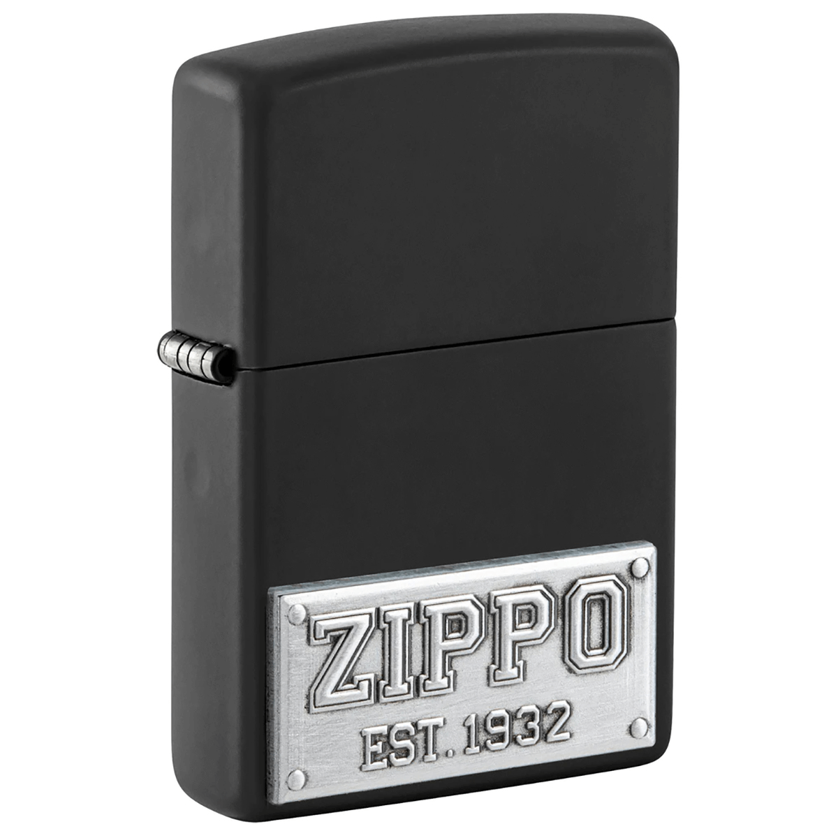 Zippo License Plate Matte Black