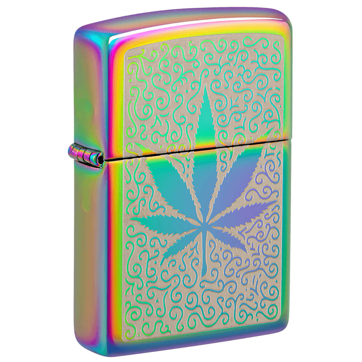 Zippo Leaf Engraved Multi Color Finish