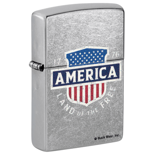Zippo Buck Wear America Street Chrome