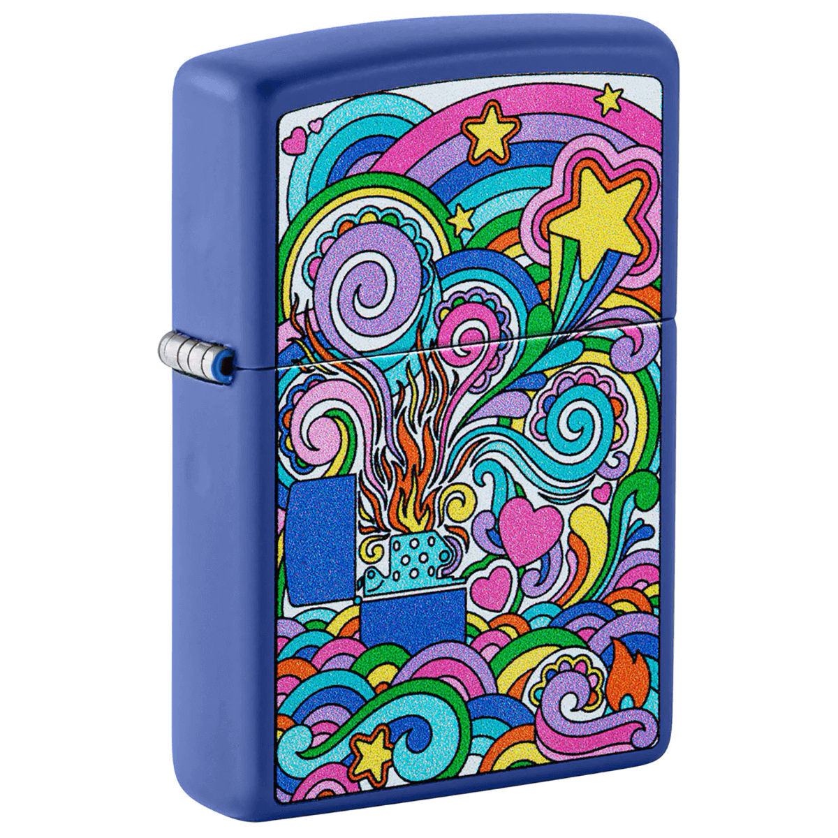 Zippo Abstract Color Art Royal Blue Matte