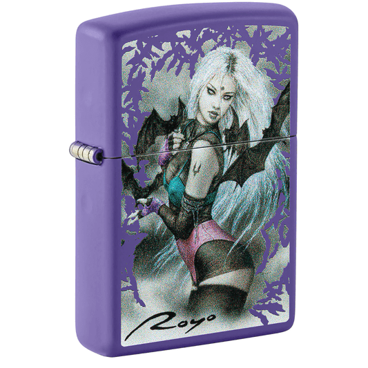 Zippo Luis Royo Woman Warrior Purple Matte
