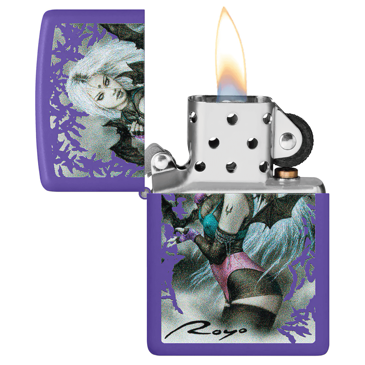 Zippo Luis Royo Woman Warrior Purple Matte