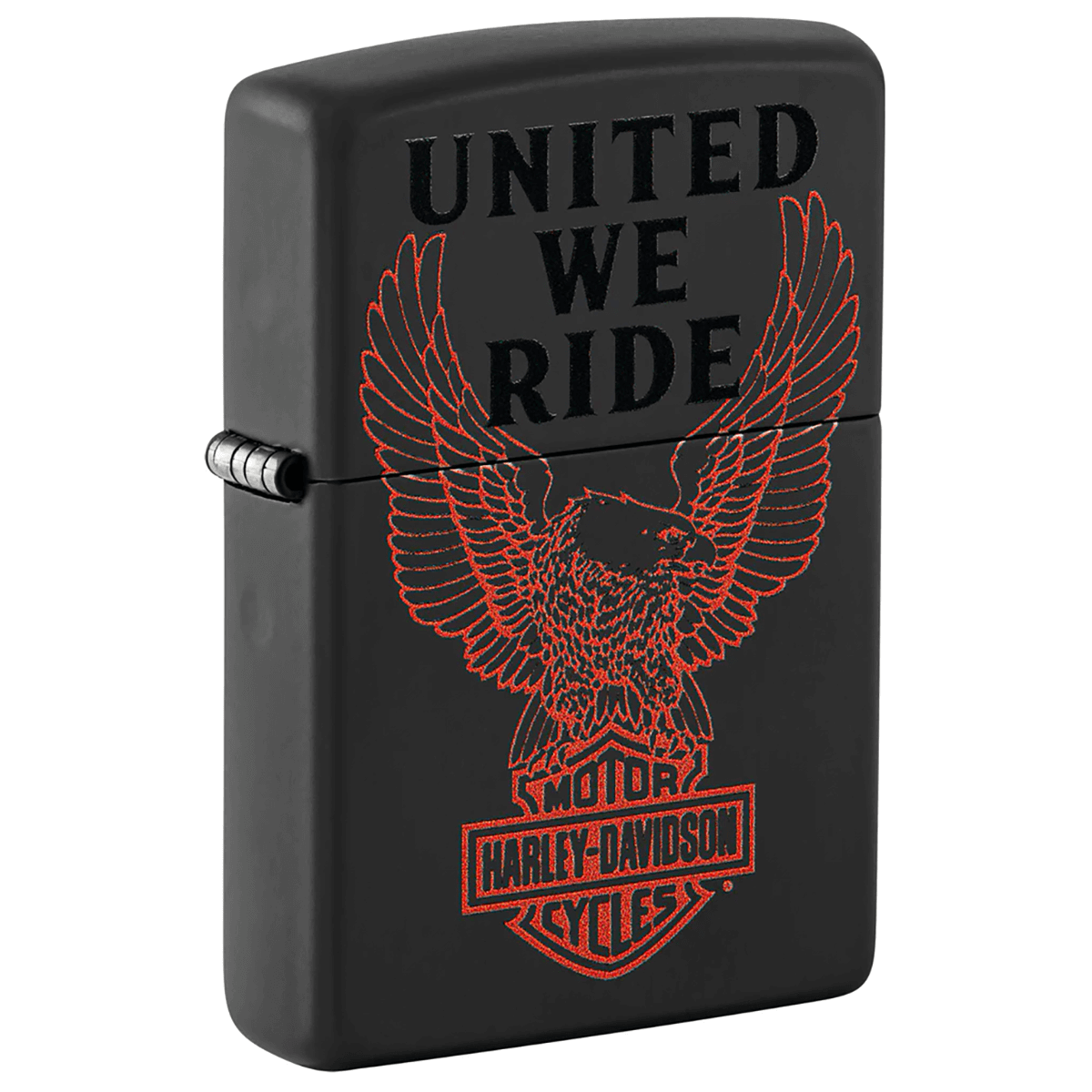 Zippo Harley Davidson "United We Ride" Matte Black