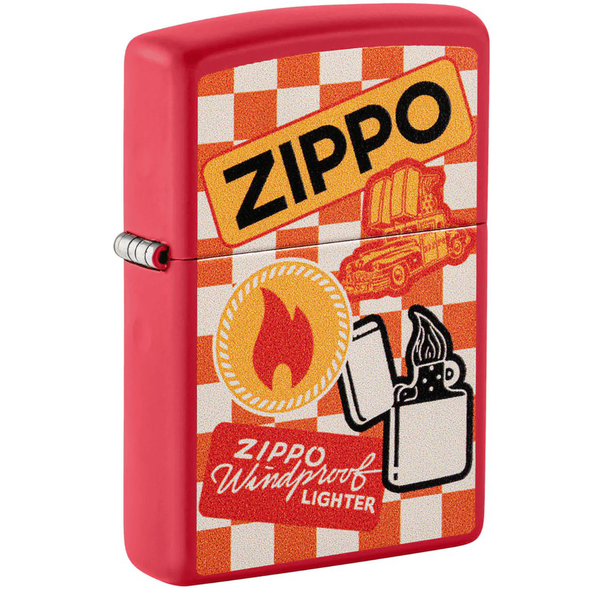 Zippo Retro Design Red Matte
