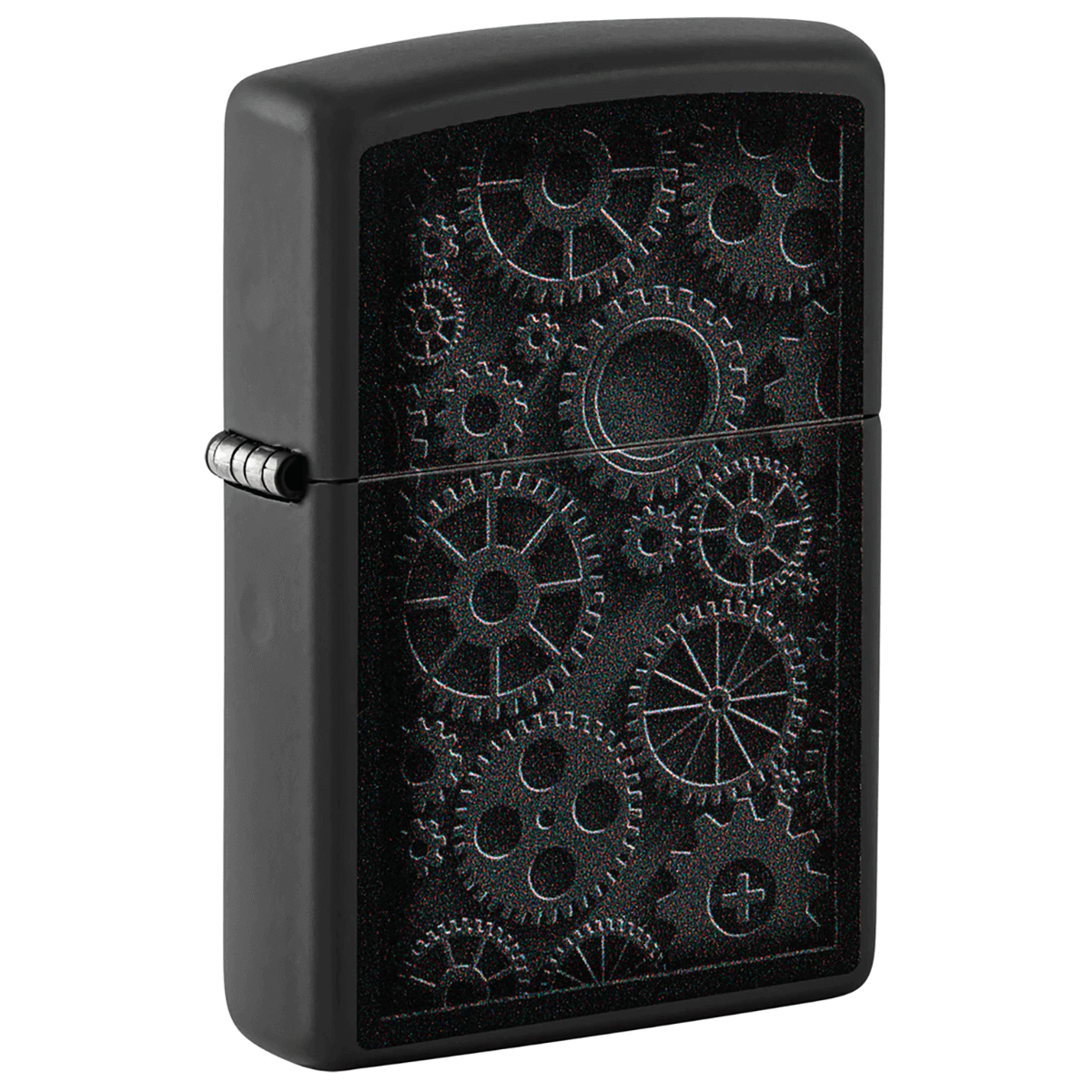 Zippo Steampunk Pattern Design Matte Black