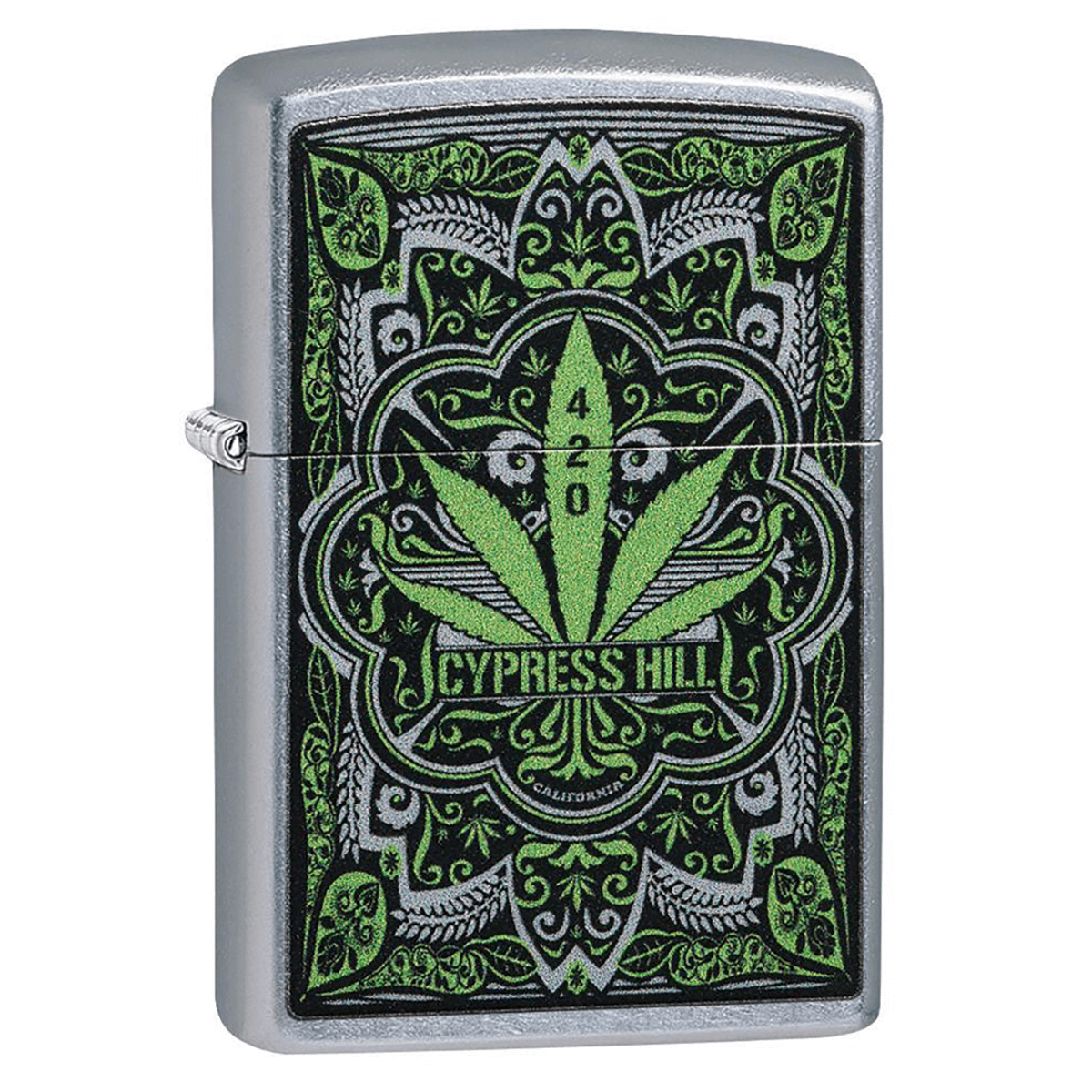 Zippo Cypress Hill Filigree Pattern Street Chrome