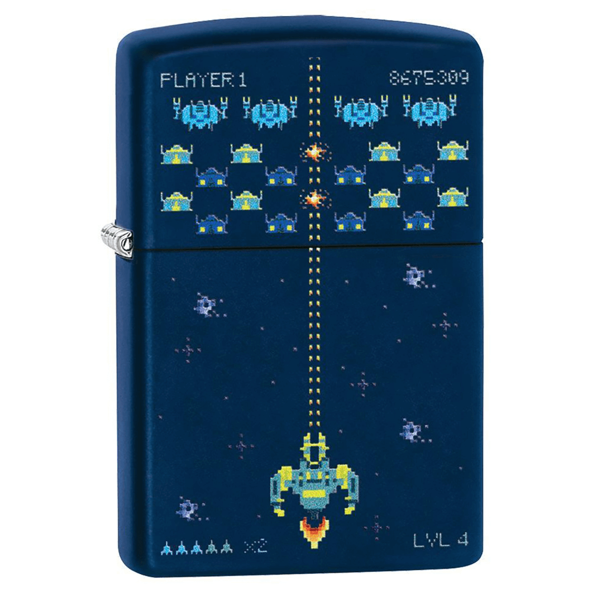 Zippo Vintage Arcade Game Navy Matte