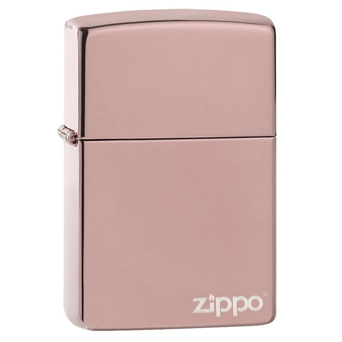 Zippo High Polish Rose Gold Zippo Logo