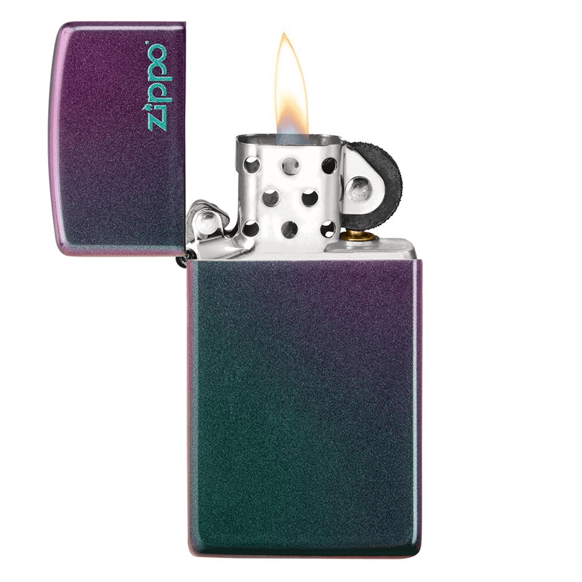 Zippo Iridescent Zippo Logo Slim