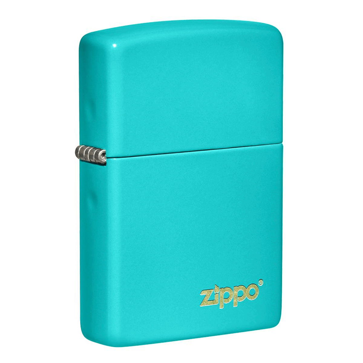 Zippo Flat Turquoise Matte Zippo Logo