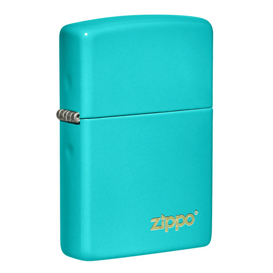 Zippo Flat Turquoise Matte Zippo Logo