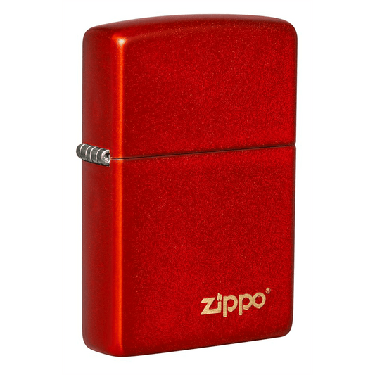 Zippo Classic Red Metallic Zippo Logo