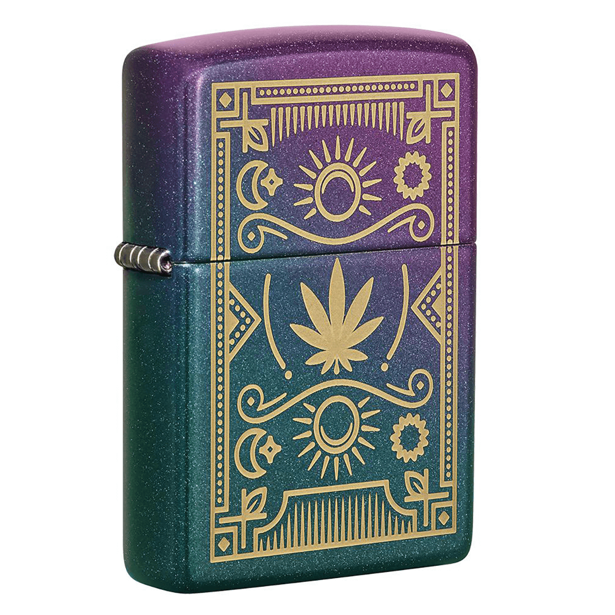 Zippo Leaf Design Iridescent