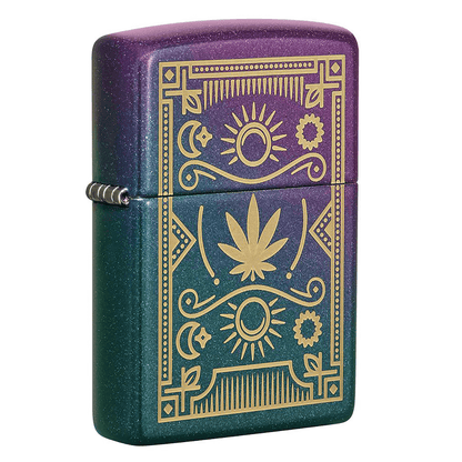 Zippo Leaf Design Iridescent