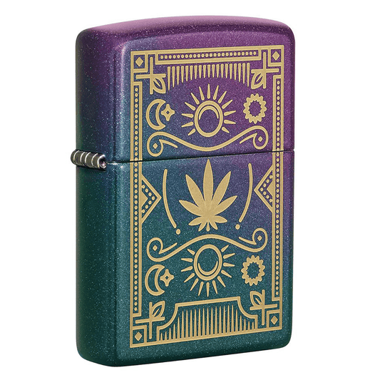 Zippo Leaf Design Iridescent