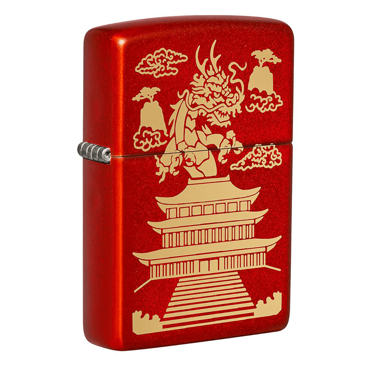 Zippo Eastern Dragon Desing Metallic Red