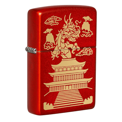Zippo Eastern Dragon Desing Metallic Red