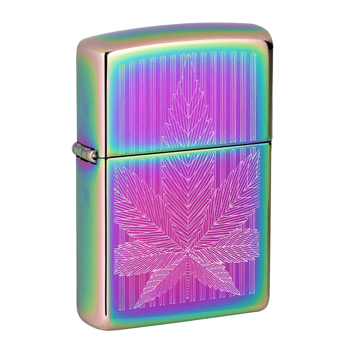 Zippo Multi Color Leaf Design