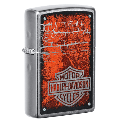 Zippo Harley Davidson Worn Out Design Street Chrome