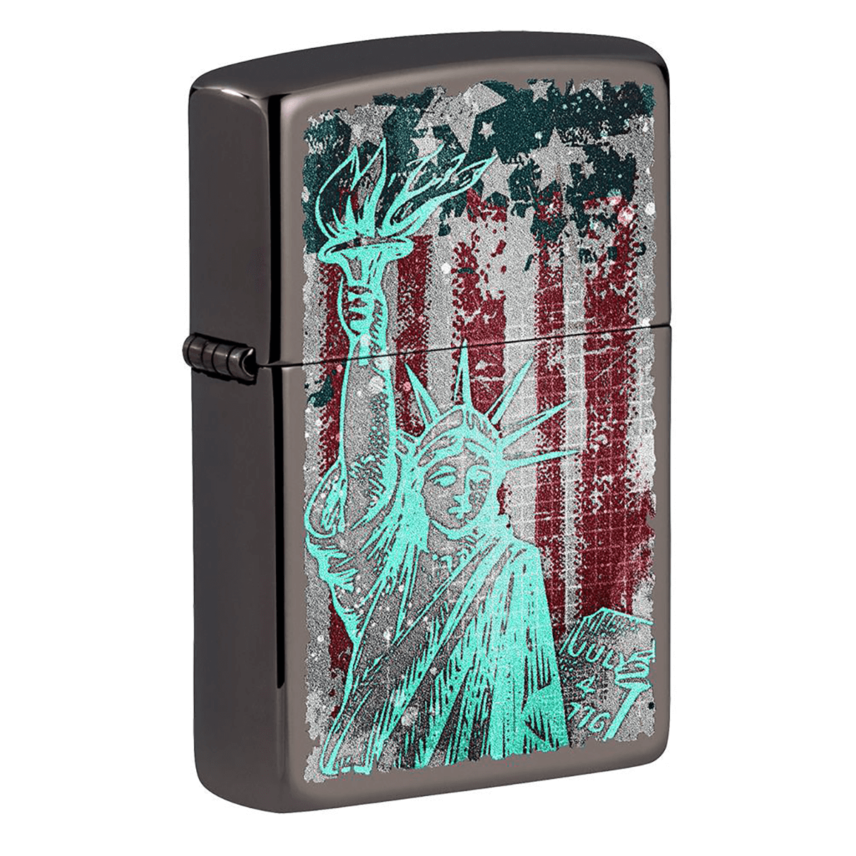 Zippo Black Ice Statue Of Liberty